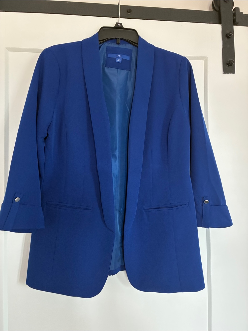 Apt. 9 Women's Cobalt Blue Open-Front Blazer Jacket